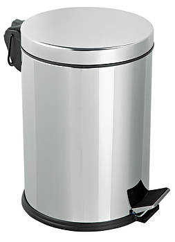 Корзина з педаллю із нержавіючої сталі глянцева 12л 405