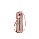 Жіноча шкіряна ключниця 3.0 Тубус рожева, фото 5