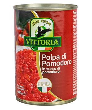 Помідори перетерти Vittoria Polpa di Pomodoro 400гр, (24шт/ящ)