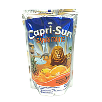 Сок Capri-Sun Safari Fruits со вкусом ананаса мандарина и лимона 200мл, (40шт/ящ)