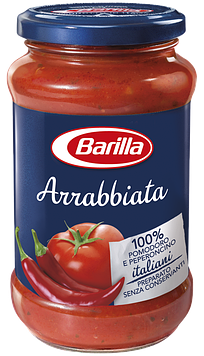 Соус Barilla Arrabbiata томатний з перцем чилі без глютену 400гр, (6шт/ящ)