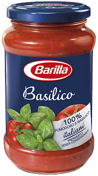 Соус Barilla Basilico томатний з базиліком без глютену 400гр, (6шт/ящ)