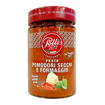 Соус песто Polli Pesto Pomodori Secchi E Formaggio 190гр, (12шт/ящ)