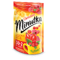 Фруктовый чай Minutka с шиповником, малиной и клюквой 64гр (30+2 пакетиков) zip (10шт/ящ)