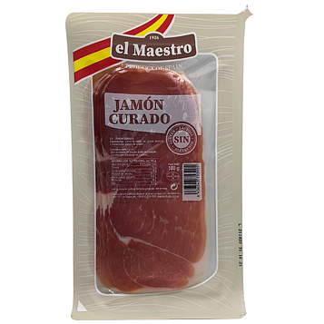 Хамон нарізка Maestro JAMON Curado Locheando 100гр, (20шт/ящ)