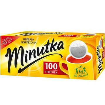 Чорний чай Minutka в пакетиках 140гр (100 пакетиків), (5шт/ящ)
