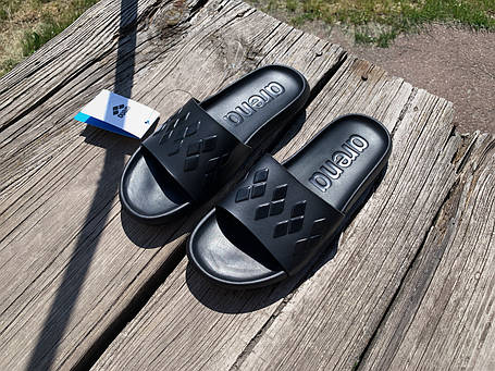 Чоловічі шльопанці Arena Urban Slid AD 00473-107 Diamonds Black-Black чорні, фото 1