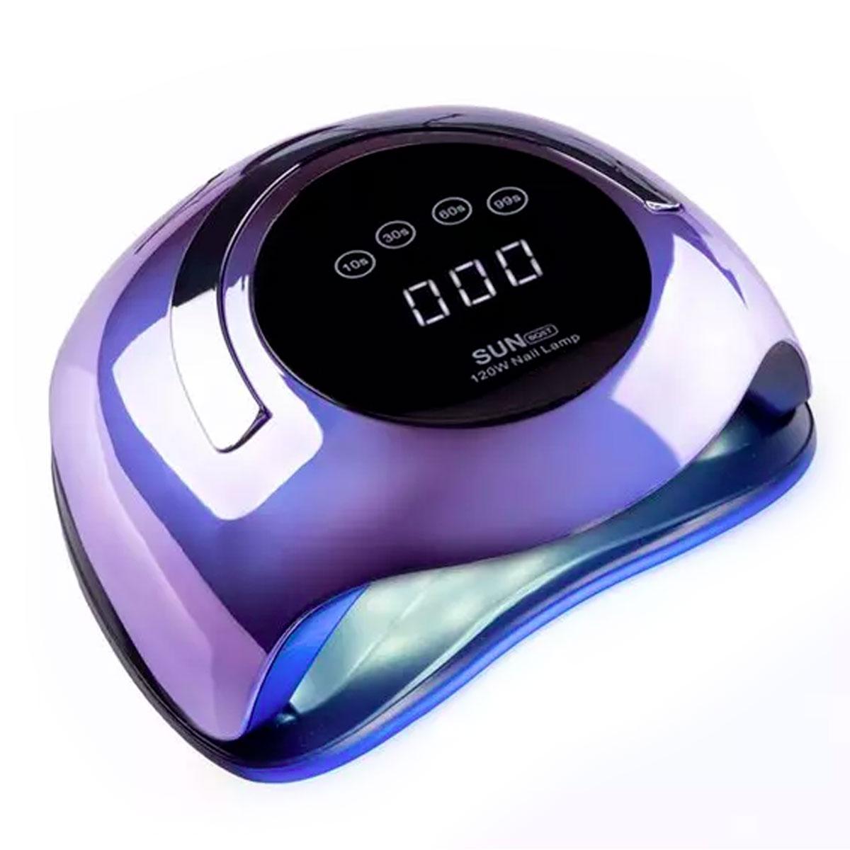 Лампа для манікюру UV-LED SUN BQ-5T 120 Вт (дзеркальна фіолетова)