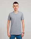 Чоловіча однотонна футболка, бірюзового кольору, фото 9