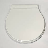 Сидіння для унітаза з дюропласту з кришкою з мікроліфтом Nice 0400, Кришка для унітаза з плавним опусканням, фото 3