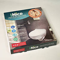 Сидіння для унітаза з дюропласту з кришкою з мікроліфтом Nice 0400, Кришка для унітаза з плавним опусканням, фото 8