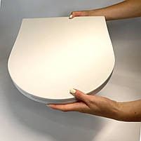 Сидіння для унітазу з дюропластів з кришкою з мікроліфтом Neva 0407, Кришка для унітазу посилений матеріал, фото 2