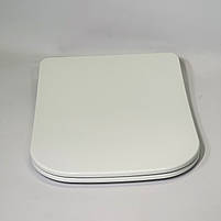 Сидіння для унітазу з термопласту з кришкою з мікроліфтом Canto 0339, Високоякісне туалетне сидіння, фото 2