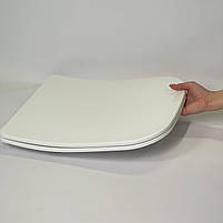 Сидіння для унітазу з термопласту з кришкою з мікроліфтом Canto 0339, Високоякісне туалетне сидіння, фото 4