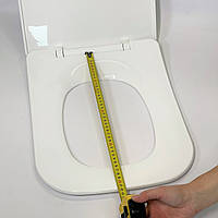 Сидіння для унітазу з термопласту з кришкою з мікроліфтом Canto 0339, Високоякісне туалетне сидіння, фото 10