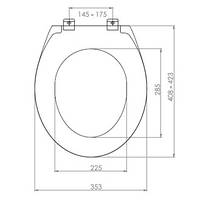 Кришка для унітазу з термопласту Comfort 0301, фото 4