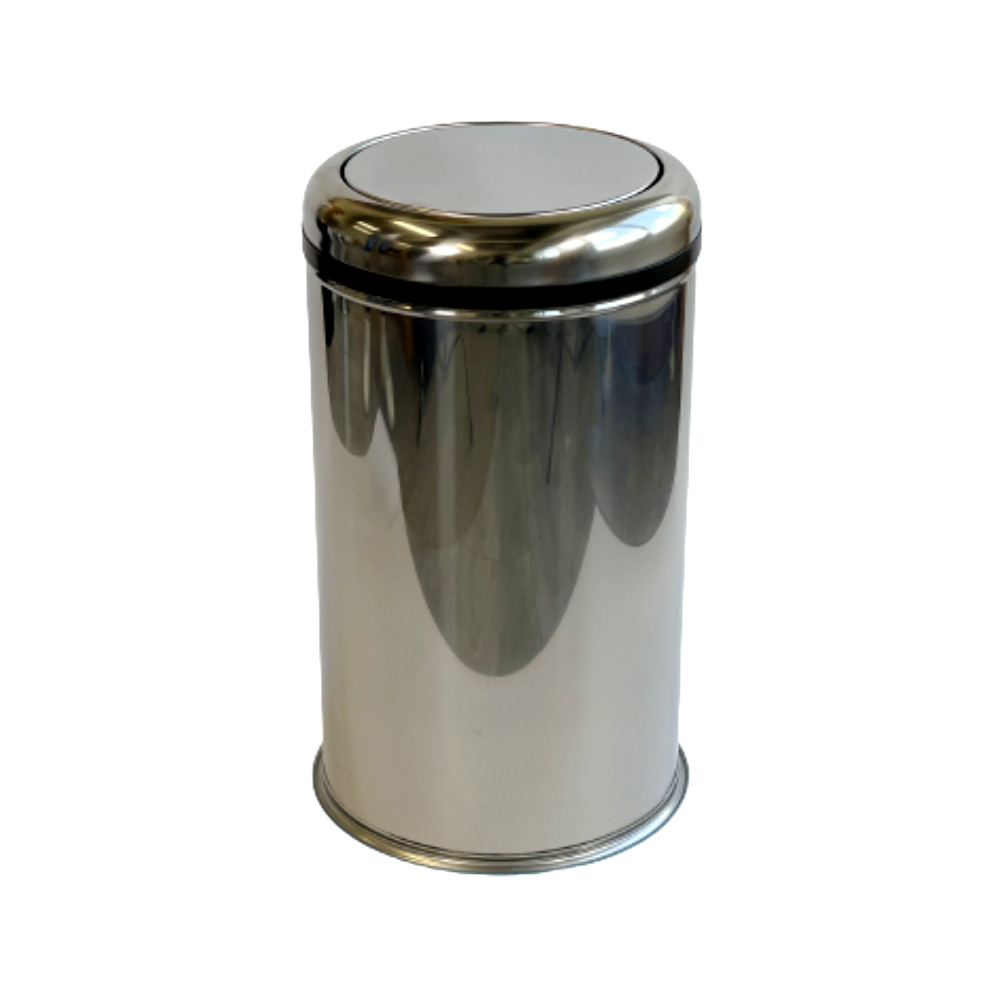 Відро для сміття з нержавіючої сталі з кришкою (45L), фото 1