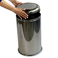 Відро для сміття з нержавіючої сталі з кришкою (45L), фото 4