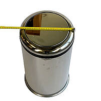 Відро для сміття з нержавіючої сталі з кришкою (45L), фото 5