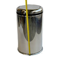 Відро для сміття з нержавіючої сталі з кришкою (45L), фото 7