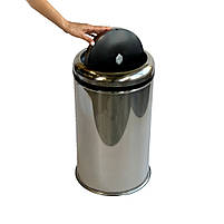 Відро для сміття з нержавіючої сталі з кришкою (45L), фото 9