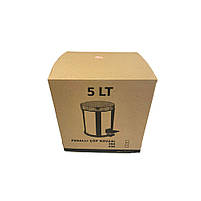 Відро для сміття з педаллю кругле 12 літрів з нержавіючої сталі рожеве 35см, діаметр 25см, фото 8