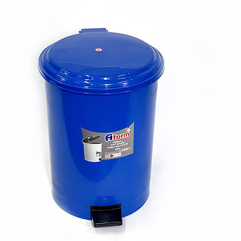 Відро для сміття побутове з педаллю на 30л пластик ( Синій)