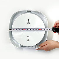 Великий диспенсер для туалетного паперу з боковим витягуванням пластиковий (Сірий), фото 7