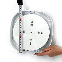 Великий диспенсер для туалетного паперу з боковим витягуванням пластиковий (Сірий), фото 6