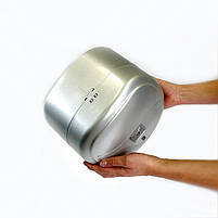 Великий диспенсер для туалетного паперу з боковим витягуванням пластиковий (Сірий), фото 3