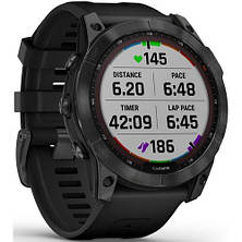 Смарт-годинник Garmin Fenix 7X Solar Slate Gray with Black Band (010-02541-00/01), фото 3