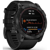 Смарт-годинник Garmin Fenix 7X Solar Slate Gray with Black Band (010-02541-00/01), фото 6