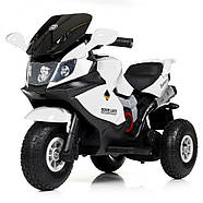 Дитячий триколісний мотоцикл (2 мотора за 25W, MP3, USB, TF) Bambi M 4189AL-1 Білий, фото 2