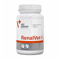 Кормовая добавка RenalVet (РеналВет) при заболеваниях почек для собак и кошек 60 капсул VetExpert