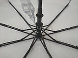 Парасолька Top Rain напівавтомат на 9 спиць із Біг Беном і квітами, парасолька із системою антивітер, парасолька від дощу жіноча, фото 5