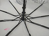 Парасолька Top Rain напівавтомат на 9 спиць із колізею та квітами, парасолька із системою антивітер, парасолька від дощу жіноча, фото 5