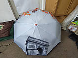 Парасолька Top Rain напівавтомат на 9 спиць із ТРІУМФАЛЬНА АРКА ПАРИЖ, парасолька із системою антивітер, парасолька від дощу жіночки, фото 4