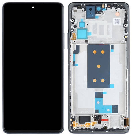 Дисплей Xiaomi 11T, 11T Pro с тачскрином и рамкой, оригинал 100% Service Pack, Black, фото 2
