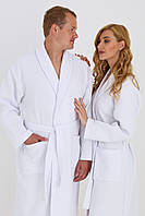 Вафельный халат кимоно белый 100% хлопок Узбекистан, плотность 320 г/м2 XXL
