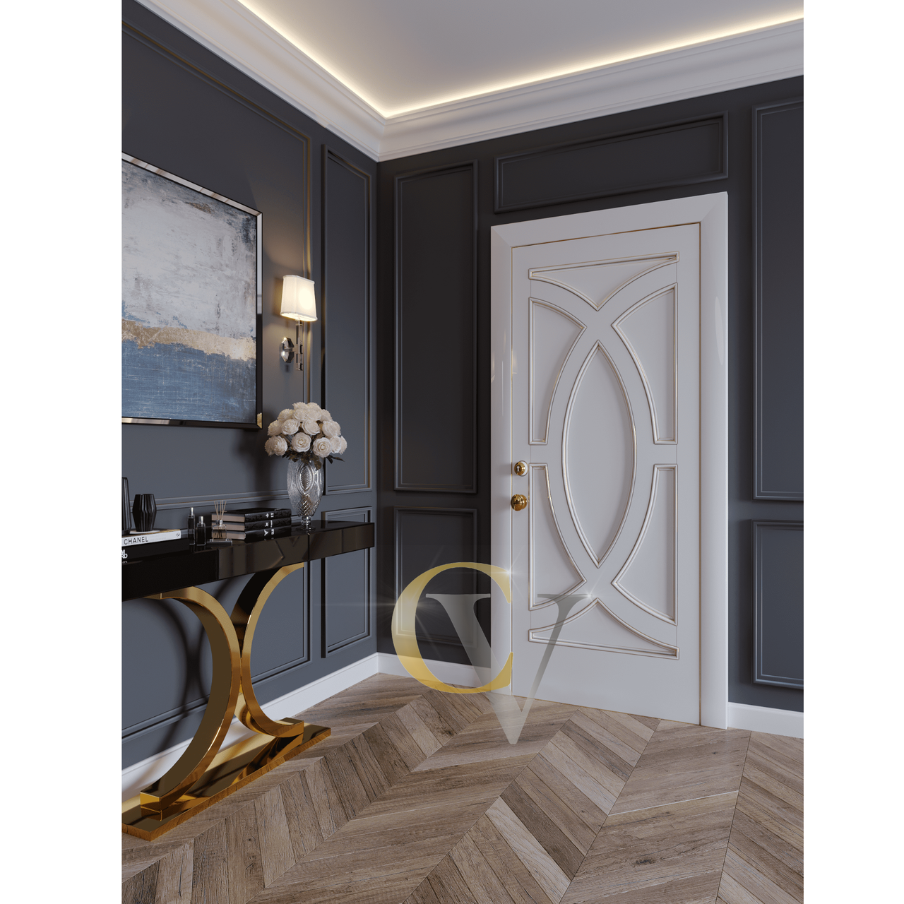 Міжкімнатні двері Casa Verdi Art Chanel з масиву вільхи