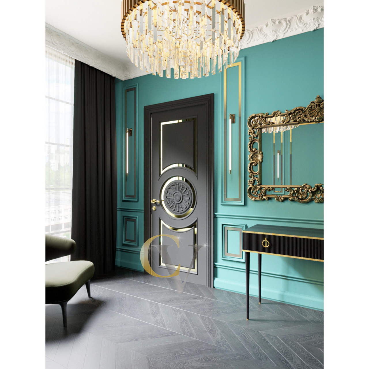 Міжкімнатні двері Casa Verdi Napoli Premium з масиву вільхи