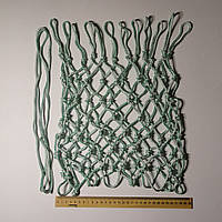 Баскетбольна сітка «ЕКСКЛЮЗИВ», шнур діаметром 5,5 мм (стандартна) біла з зеленим відтінком