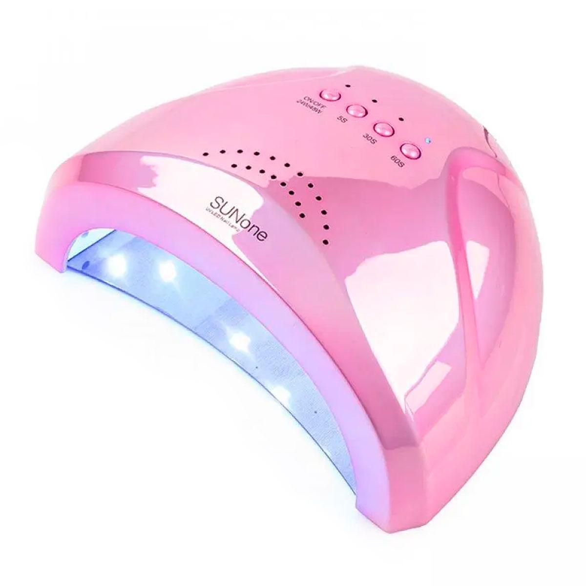 Лампа манікюрна UV-LED SUN One Professional Mirror 48 Вт (дзеркальна рожева)