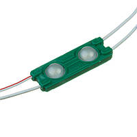 Світлодіодний модуль 0.72W, 70Lm, зелені, smd5730, 2led, IP65, 160°