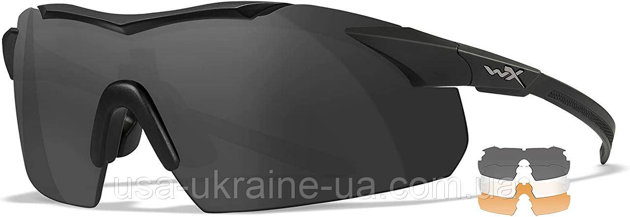 Wiley X Vapor стрілецькі тактичні окуляри 3 змінні лінзи та чохлом, фото 1
