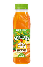 Сік без цукру Tymbark банан-яблуко-морква 100 % - 0,3 мл