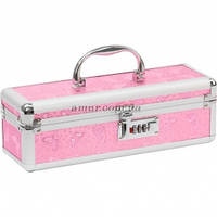 Кейс для зберігання секс-іграшок BMS Factory — The Toy Chest Lokable Vibrator Case, рожевий, з кодовим замком