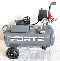 Ресивер в сборе для компрессора (24л,8 бар) Forte FL-2T24N (с колесами, автоматикой) без двигателя