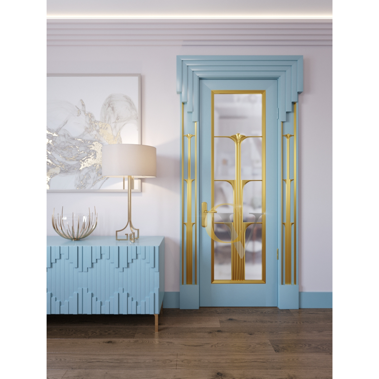 Міжкімнатні двері Casa Verdi Conte New з масиву вільхи