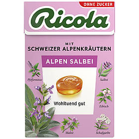 Леденцы Ricola Alpen Salbei Шалфей 50g